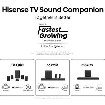 Hisense U8QTUK 75" 165Hz MiniLED Smart AI TV with Freely - 75U8QTUK