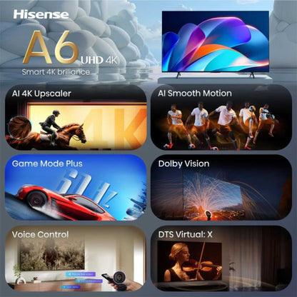Hisense A6S 65" 4K Ultra HD LED 50Hz Smart TV - 65A6STUK