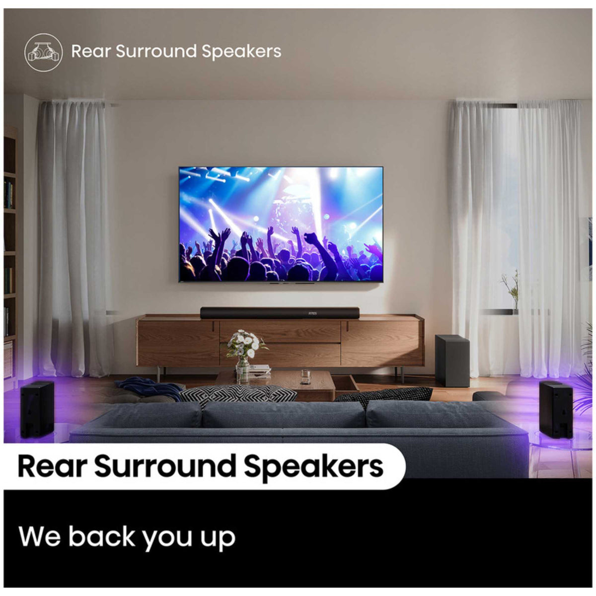 Hisense AX5100Q 5.1ch Dolby Atmos Soundbar with Wireless Subwoofer