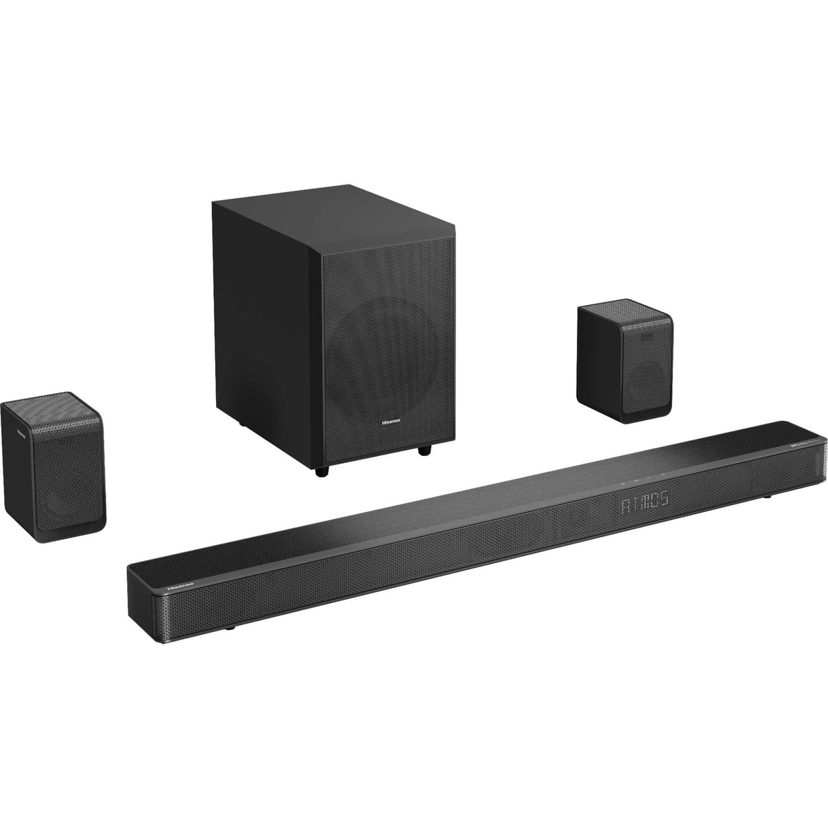Hisense AX5125H 5.1.2 Channel Cinematic Soundbar with Wireless Subwoofer