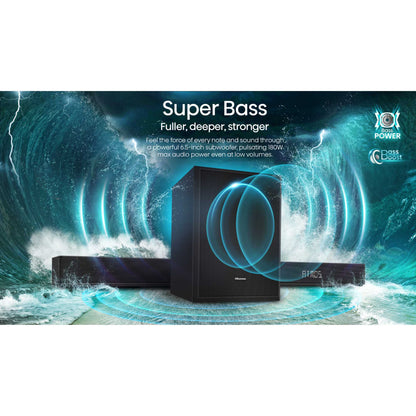 Hisense AX5125H 5.1.2 Channel Cinematic Soundbar with Wireless Subwoofer