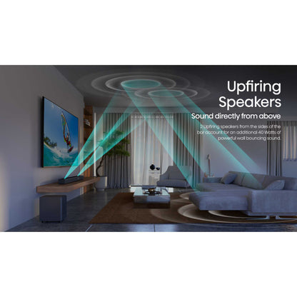 Hisense AX5125H 5.1.2 Channel Cinematic Soundbar with Wireless Subwoofer