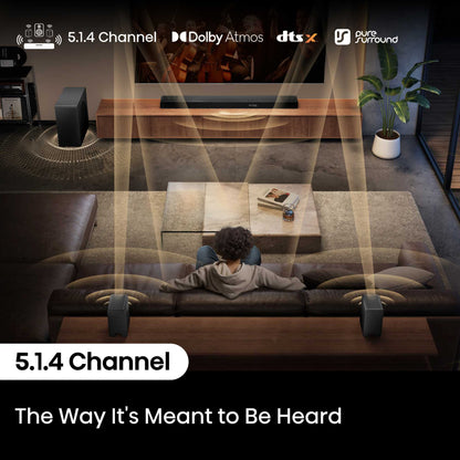 Hisense AX5140Q AX Series 5.1.4 Channel Soundbar with Rear Speakers & Subwoofer
