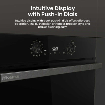 Hisense BI622ABPGUK Hi2 77L Built-in Electric Steam Oven - Black