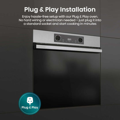 Hisense BI622AXPGUK Hi2 77L Built-in Electric Steam Oven - Black