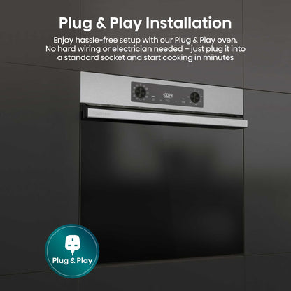 Hisense BI622AXPGUK Hi2 77L Built-in Electric Steam Oven - Black