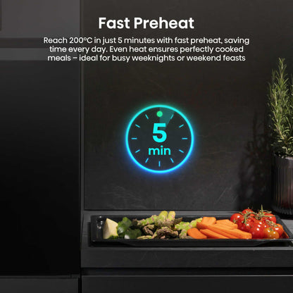 Hisense BI622AXPGUK Hi2 77L Built-in Electric Steam Oven - Black