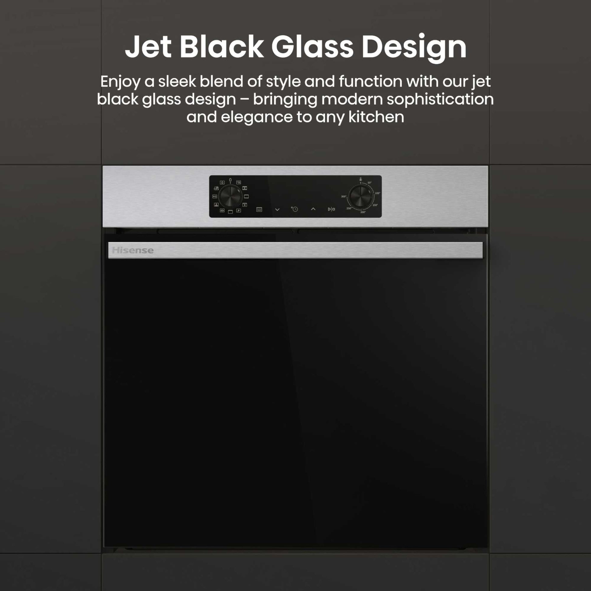Hisense BI622AXPGUK Hi2 77L Built-in Electric Steam Oven - Black