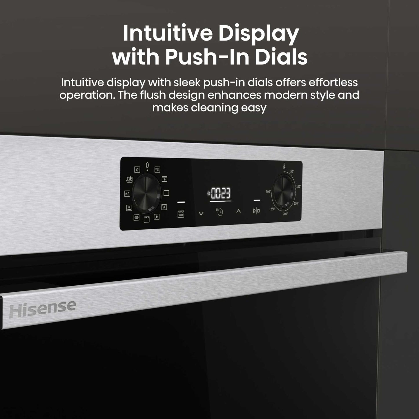 Hisense BI622AXPGUK Hi2 77L Built-in Electric Steam Oven - Black
