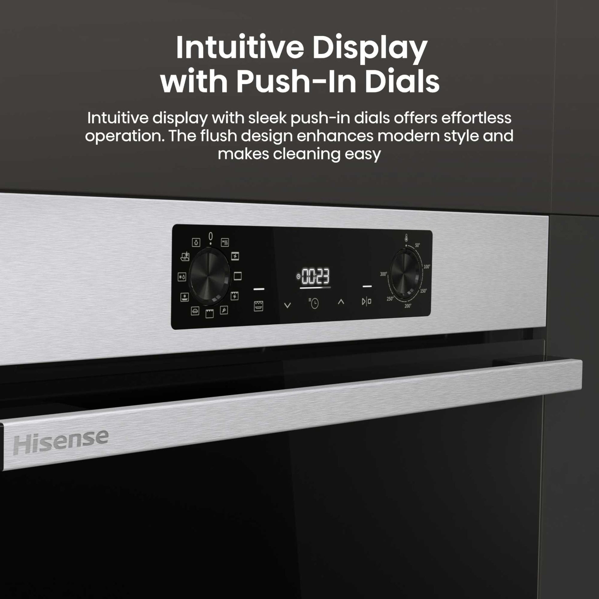 Hisense BI622AXPGUK Hi2 77L Built-in Electric Steam Oven - Black