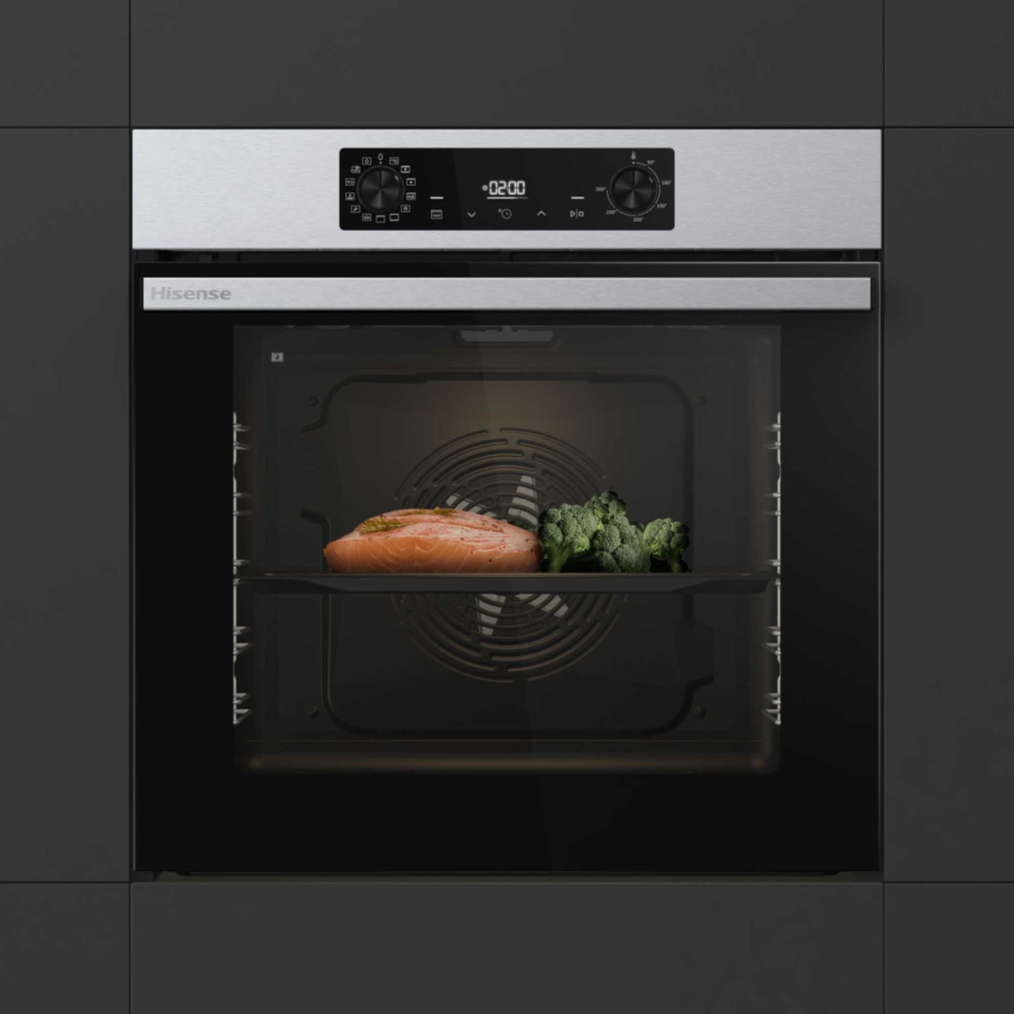 Hisense BI626PXUPUK Hi2 Multisystem 60cm Oven - Stainless Steel