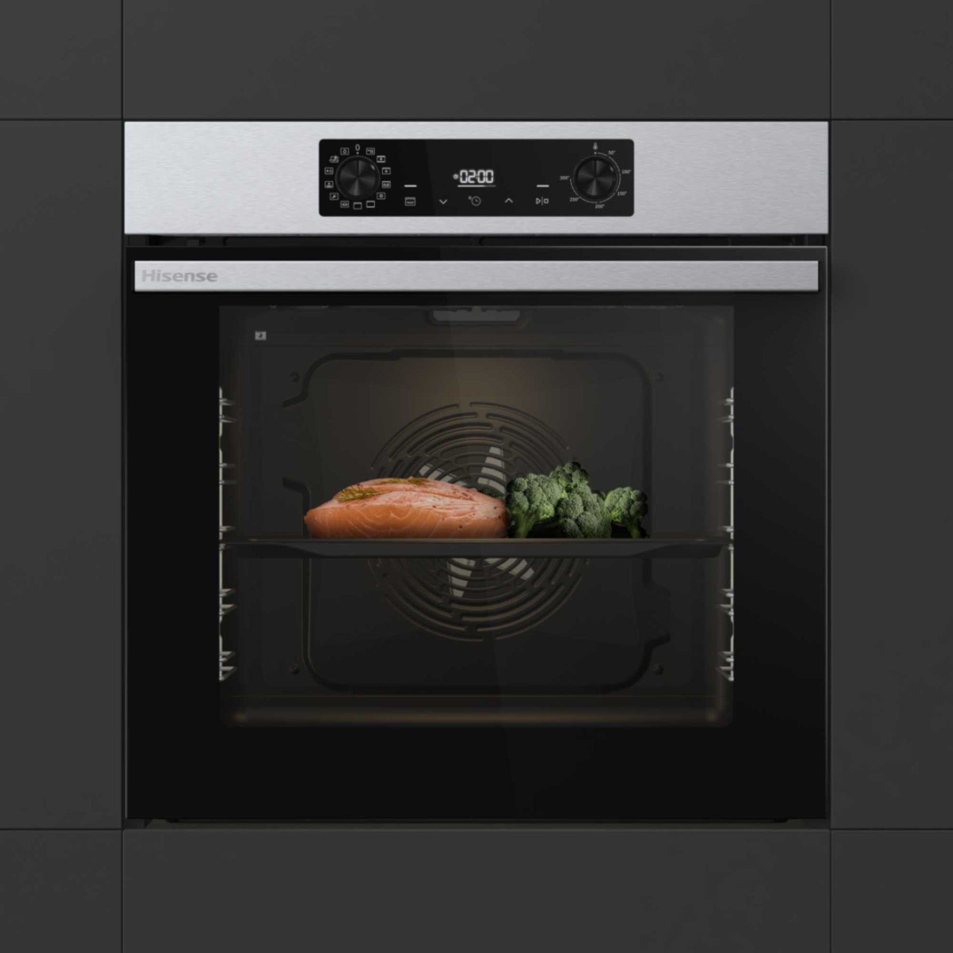 Hisense BI626PXUPUK Hi2 Multisystem 60cm Oven - Stainless Steel