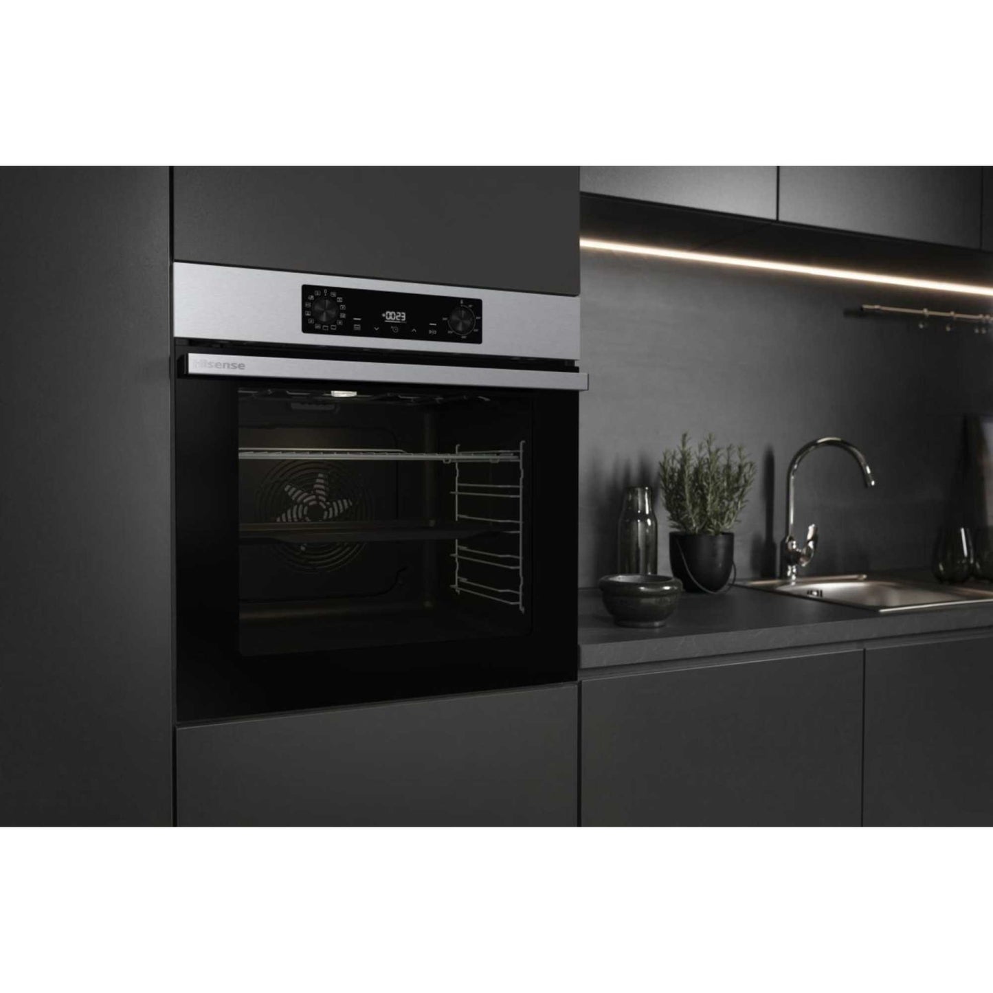 Hisense BI626PXUPUK Hi2 Multisystem 60cm Oven - Stainless Steel