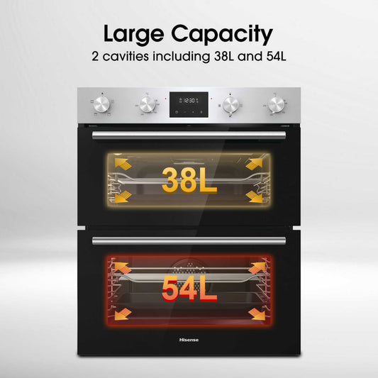 Hisense BID75211XUK Built-Under Double Oven - Stainless Steel