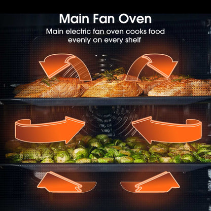 Hisense BID75211XUK Built-Under Double Oven - Stainless Steel