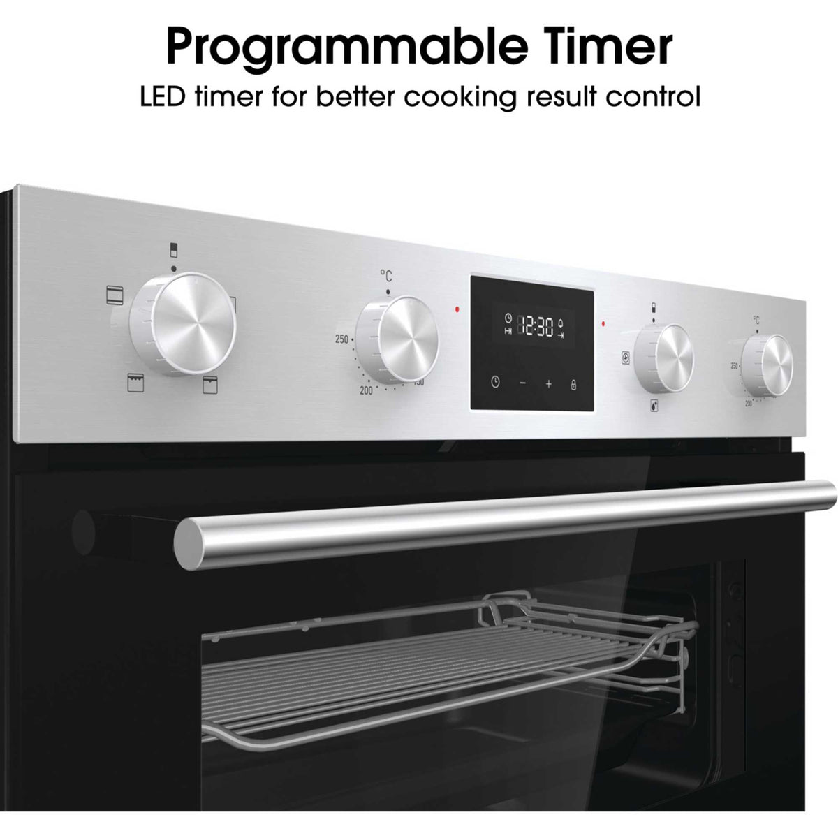 Hisense BID75211XUK Built-Under Double Oven - Stainless Steel