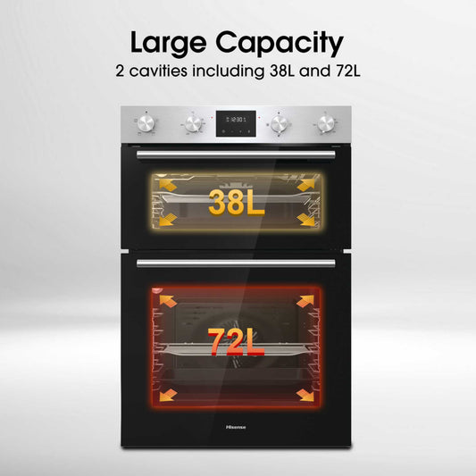 Hisense BID95211XUK Built-In Double Oven - Stainless Steel