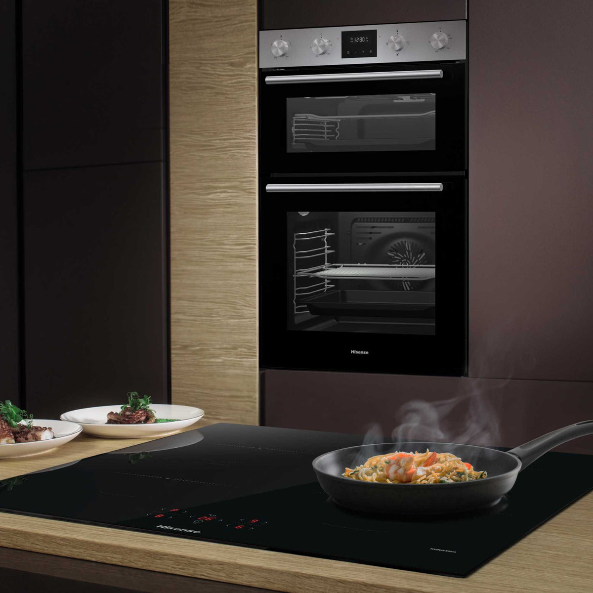 Hisense BID95211XUK Built-In Double Oven - Stainless Steel