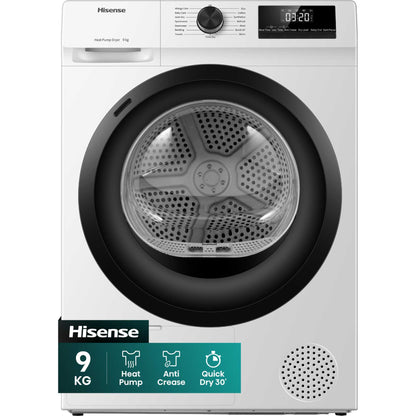 Hisense 9kg Heat Pump Tumble Dryer - DH1Q902BW2