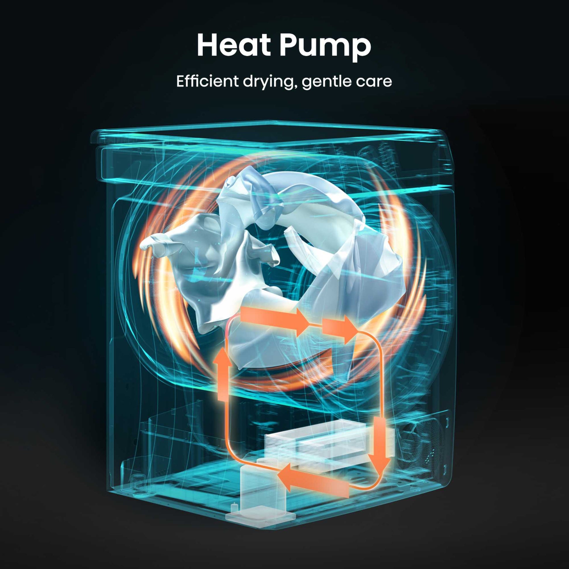 Hisense 9kg Heat Pump Tumble Dryer - DH1Q902BW2