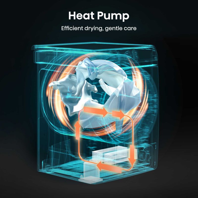 Hisense 9kg Heat Pump Tumble Dryer - DH1Q902BW2