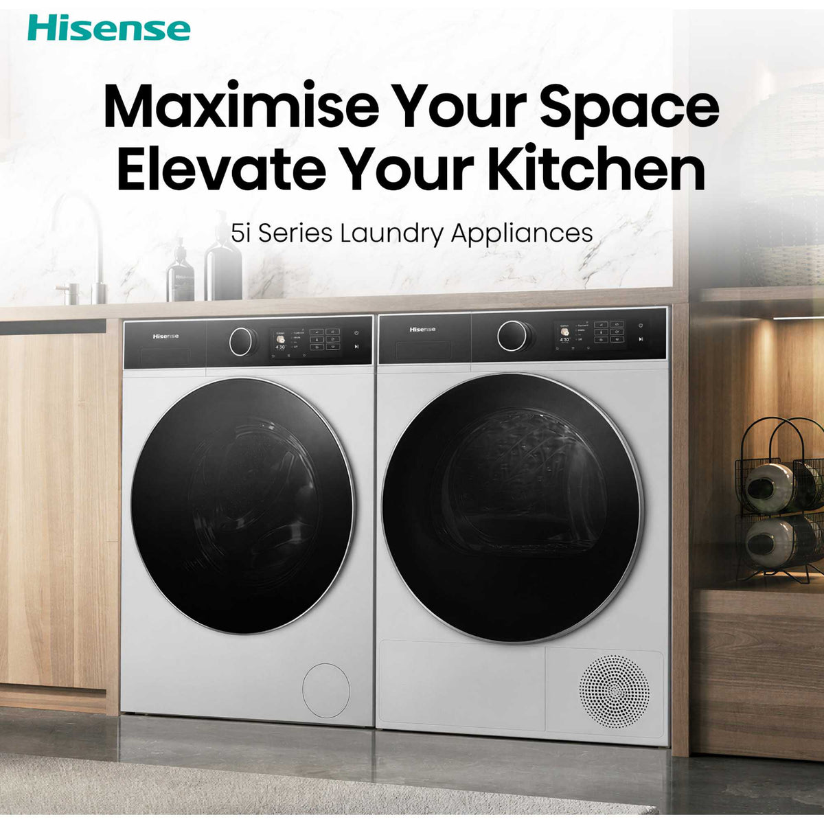Hisense 9kg Heat Pump Tumble Dryer - DH5I904BWBC