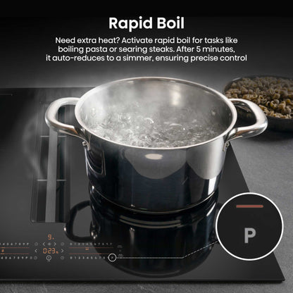 Hisense HEH8432BSCWF 83cm 4 Vented Induction Hob