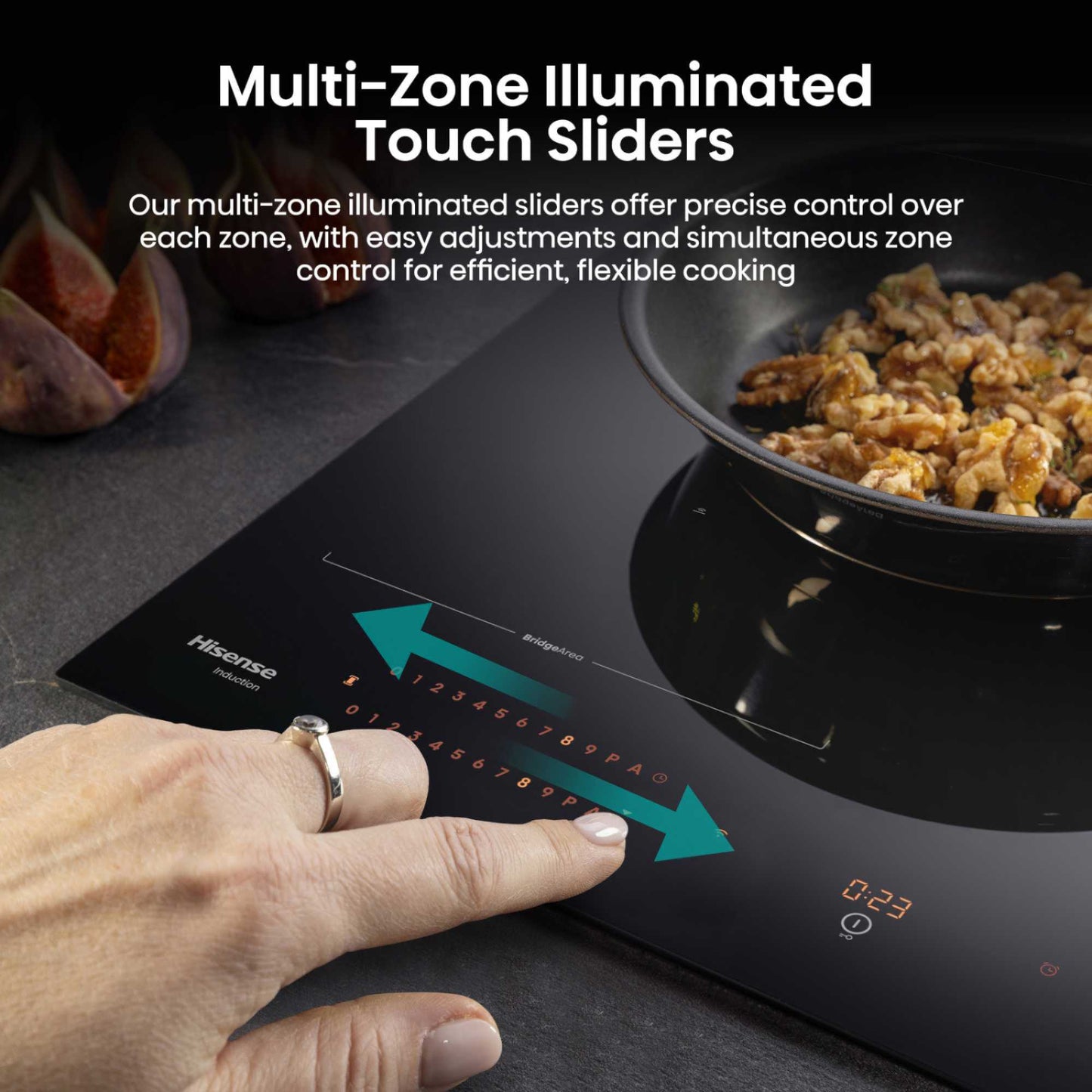 Hisense HI6443BSCWF Hi8 60cm 4 Zone Induction Hob - Black