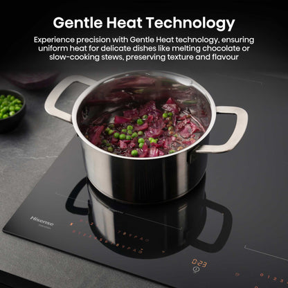 Hisense HI6443BSCWF Hi8 60cm 4 Zone Induction Hob - Black