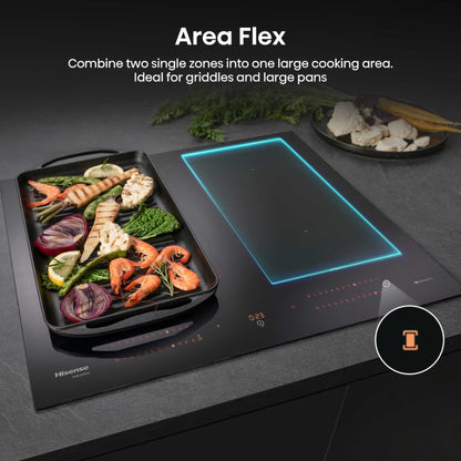 Hisense HI6443BSCWF Hi8 60cm 4 Zone Induction Hob - Black