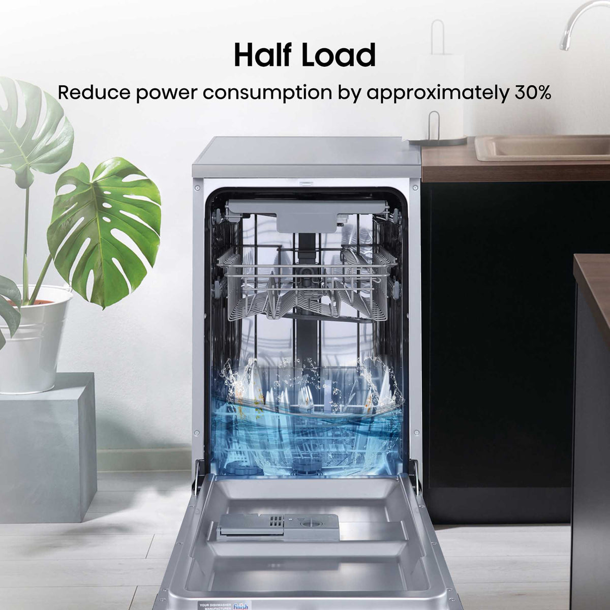 Hisense Hi4 Freestanding Slimline Dishwasher - HS523E15XUK