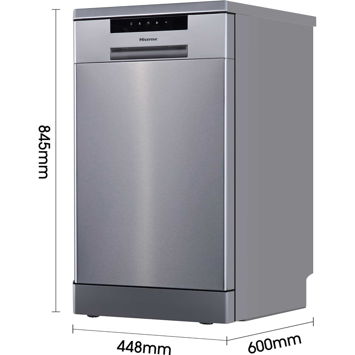 Hisense Hi4 Freestanding Slimline Dishwasher - HS523E15XUK
