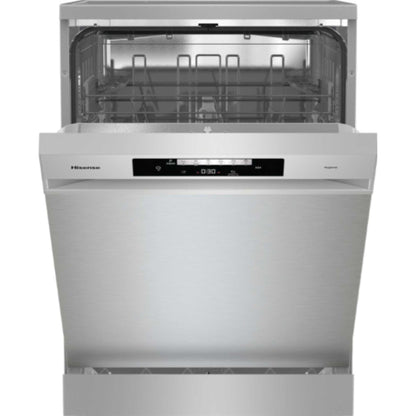 Hisense HS642D90XUK 14 Place AUTODRY Dual Display Dishwasher - Silver