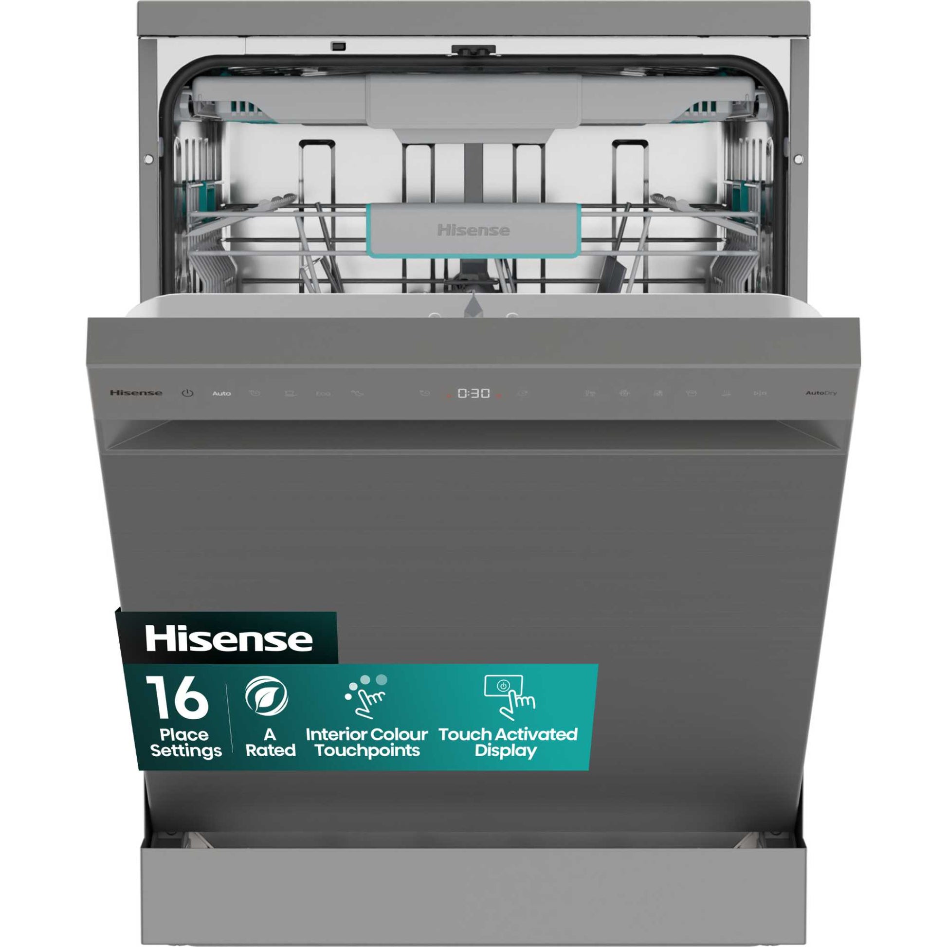 Hisense Hi6 Freestanding Full-Sized Dishwasher - HS663A90XUK