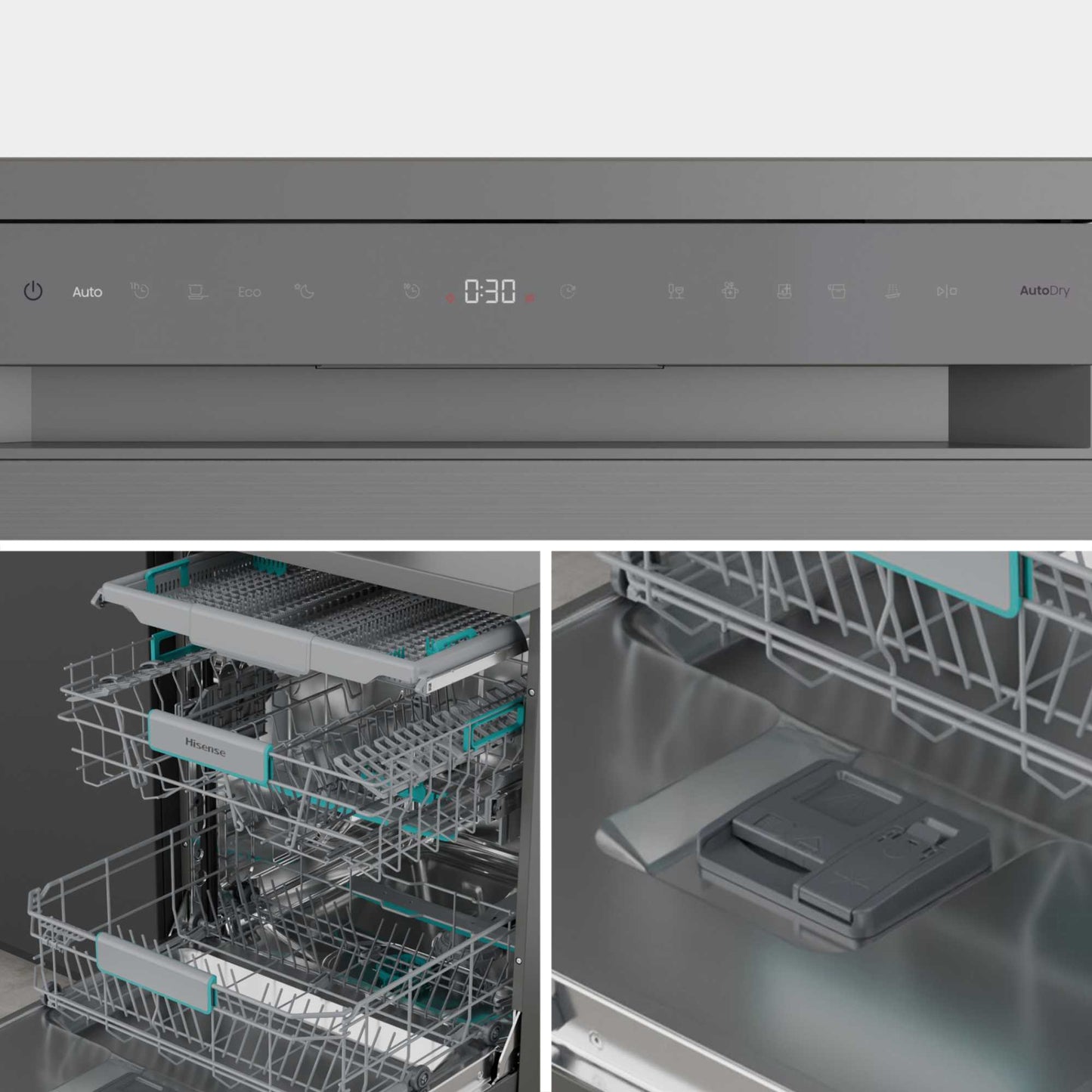 Hisense Hi6 Freestanding Full-Sized Dishwasher - HS663A90XUK