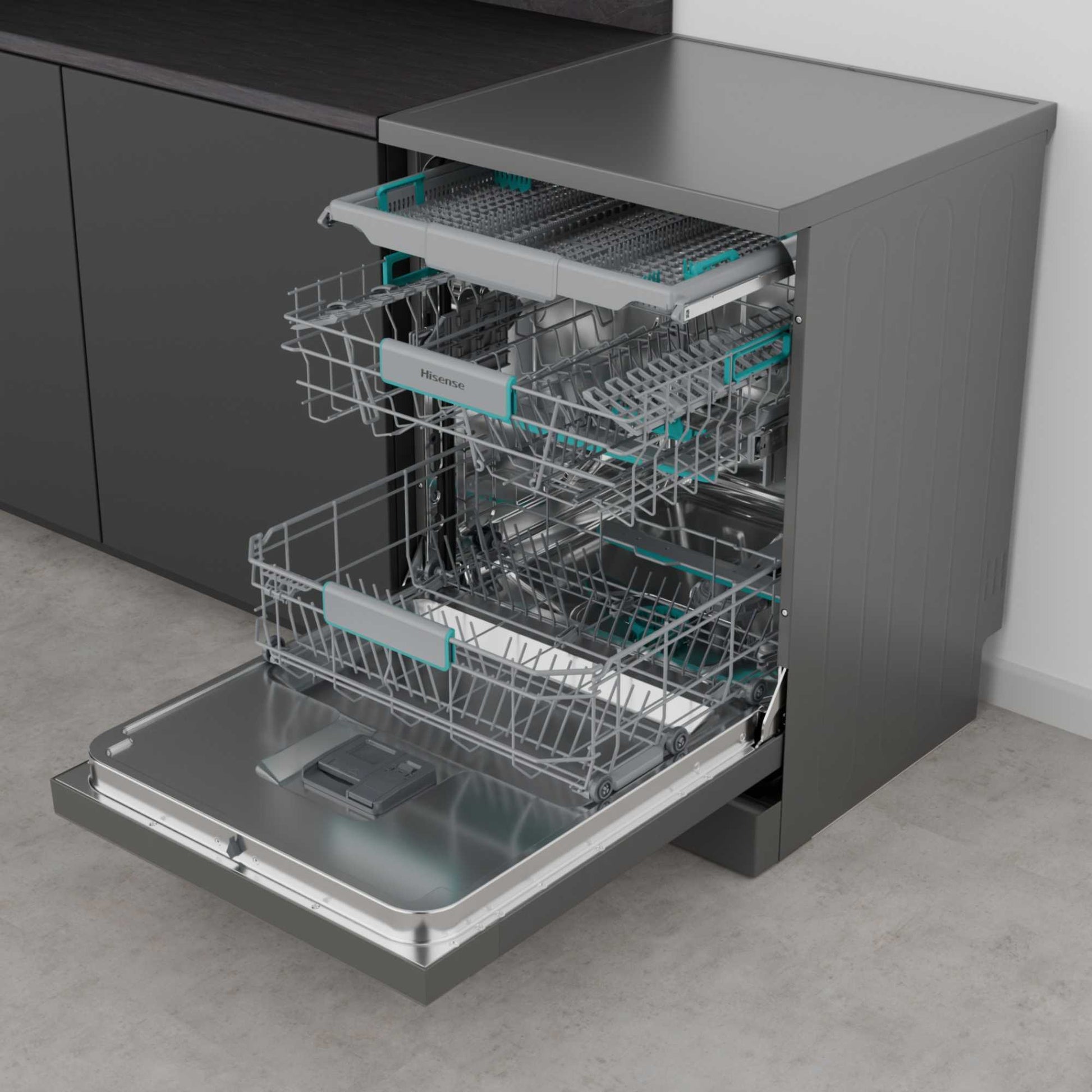 Hisense Hi6 Freestanding Full-Sized Dishwasher - HS663A90XUK