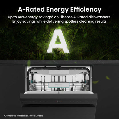 Hisense Hi6 Freestanding Full-Sized Dishwasher - HS673A90WUK
