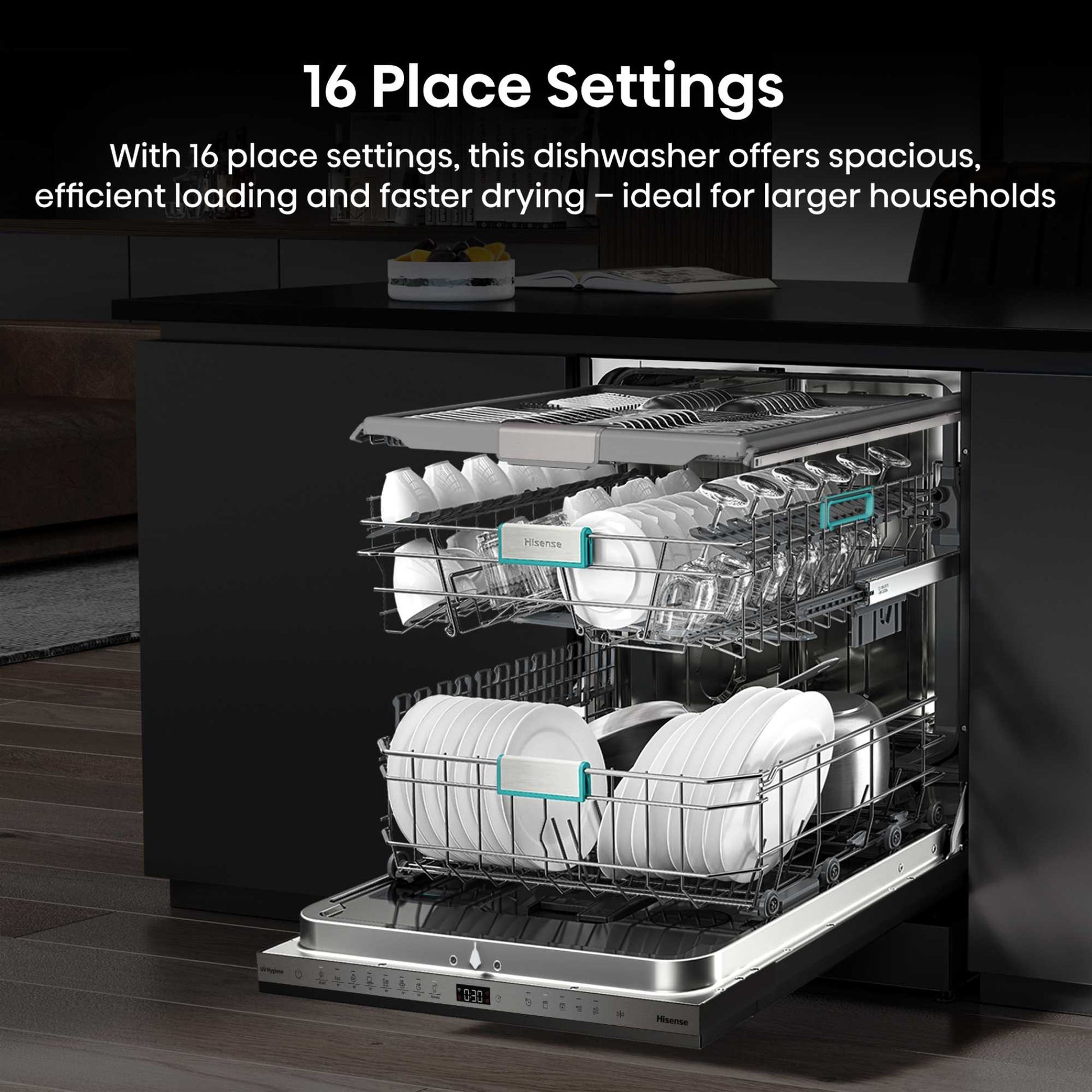 Hisense Fully Integrated Full-Sized Dishwasher - HV693A60UVADUK