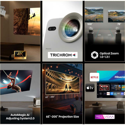 Hisense M2 Pro 4K M2TUK Pro Mini Projector - M2TUK-PRO