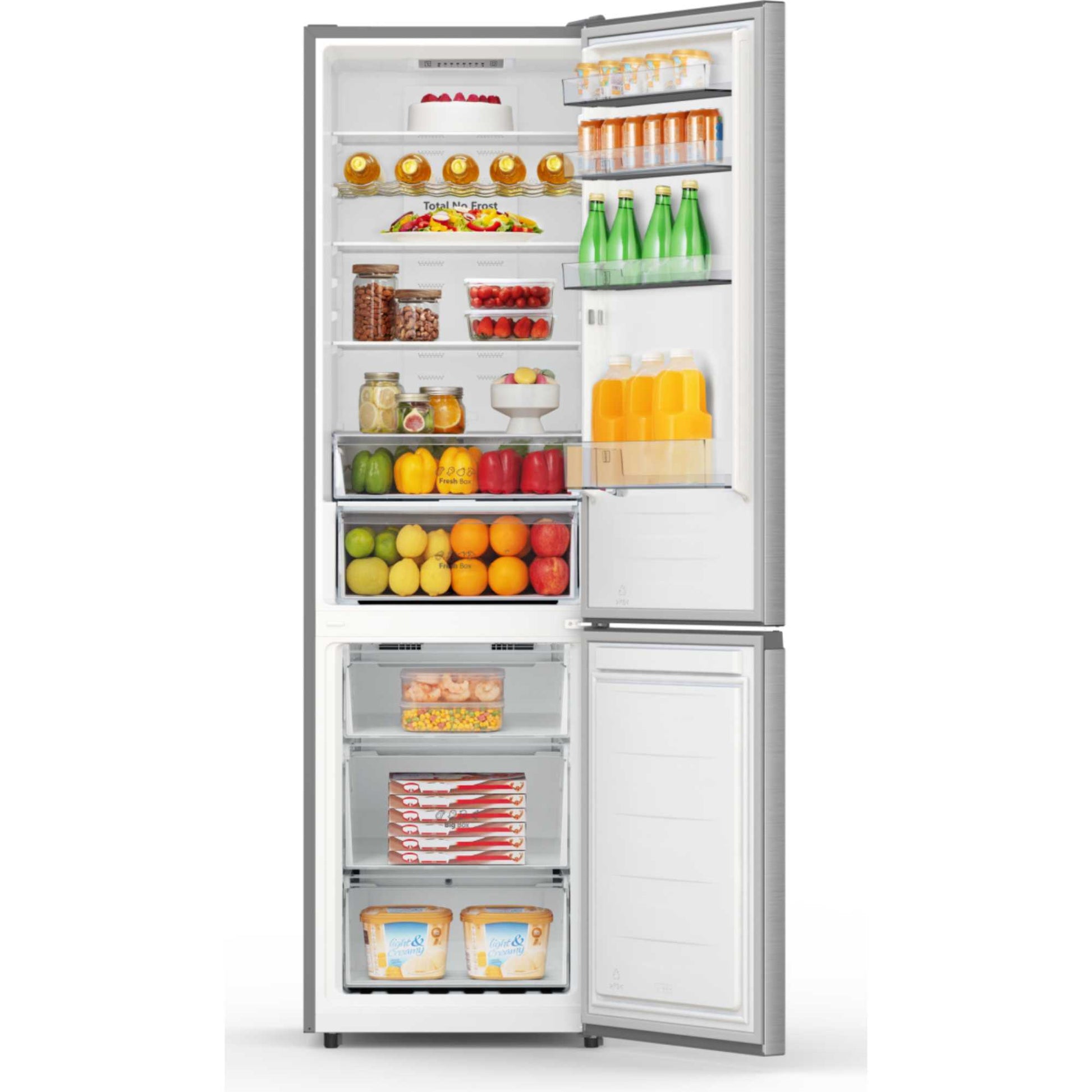 Hisense Fridge Freezer 60/40 Total No Frost - Inox - RB440N4ACA