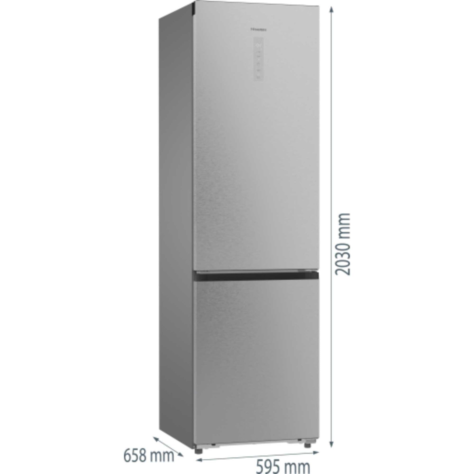 Hisense Hi5 Fridge Freezer 70/30 Total No Frost - Brushed Stainless Steel - RB5P410SACCUK