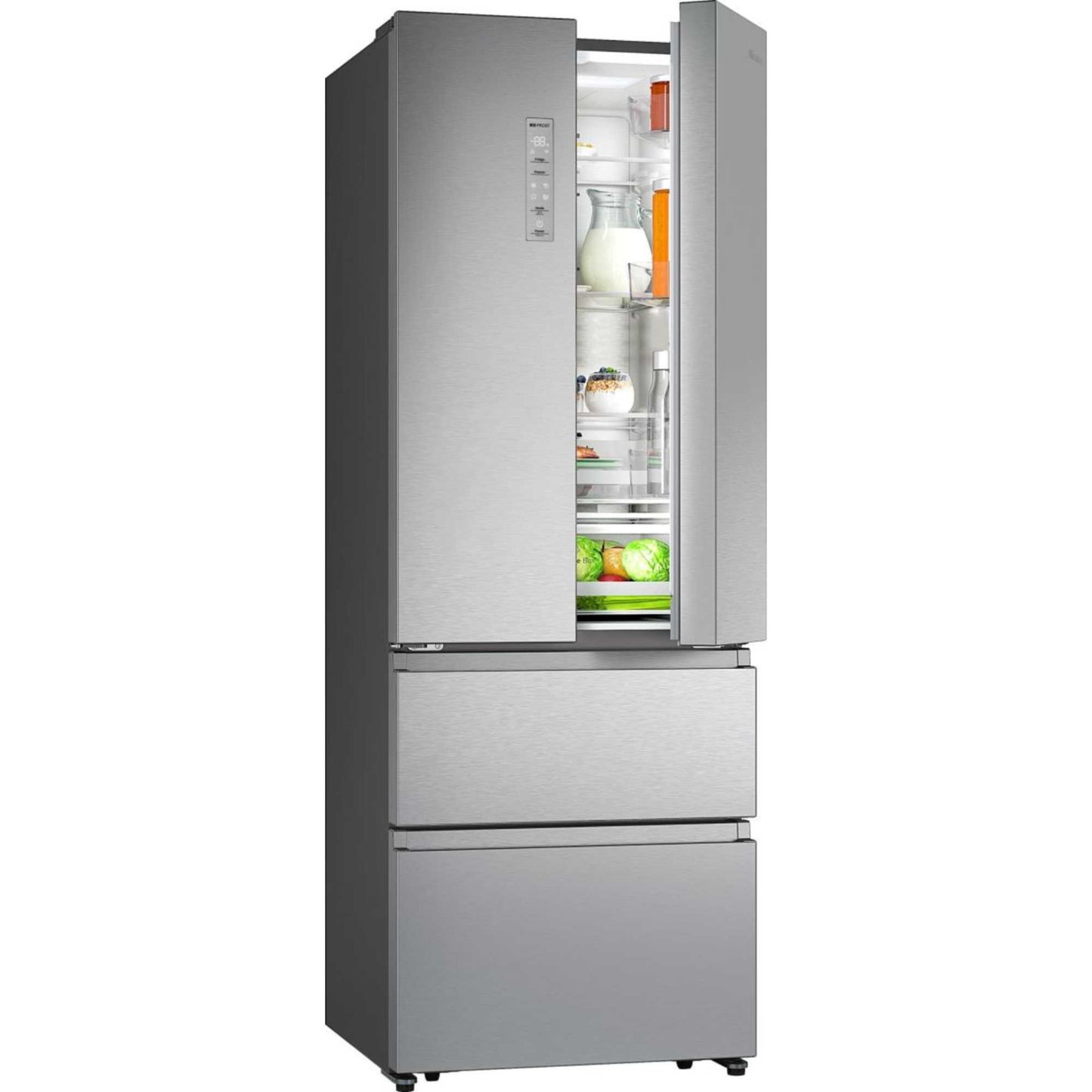 Hisense American Style Fridge Freezer 60/40 Total No Frost - Inox Look - RF632N4AIE1
