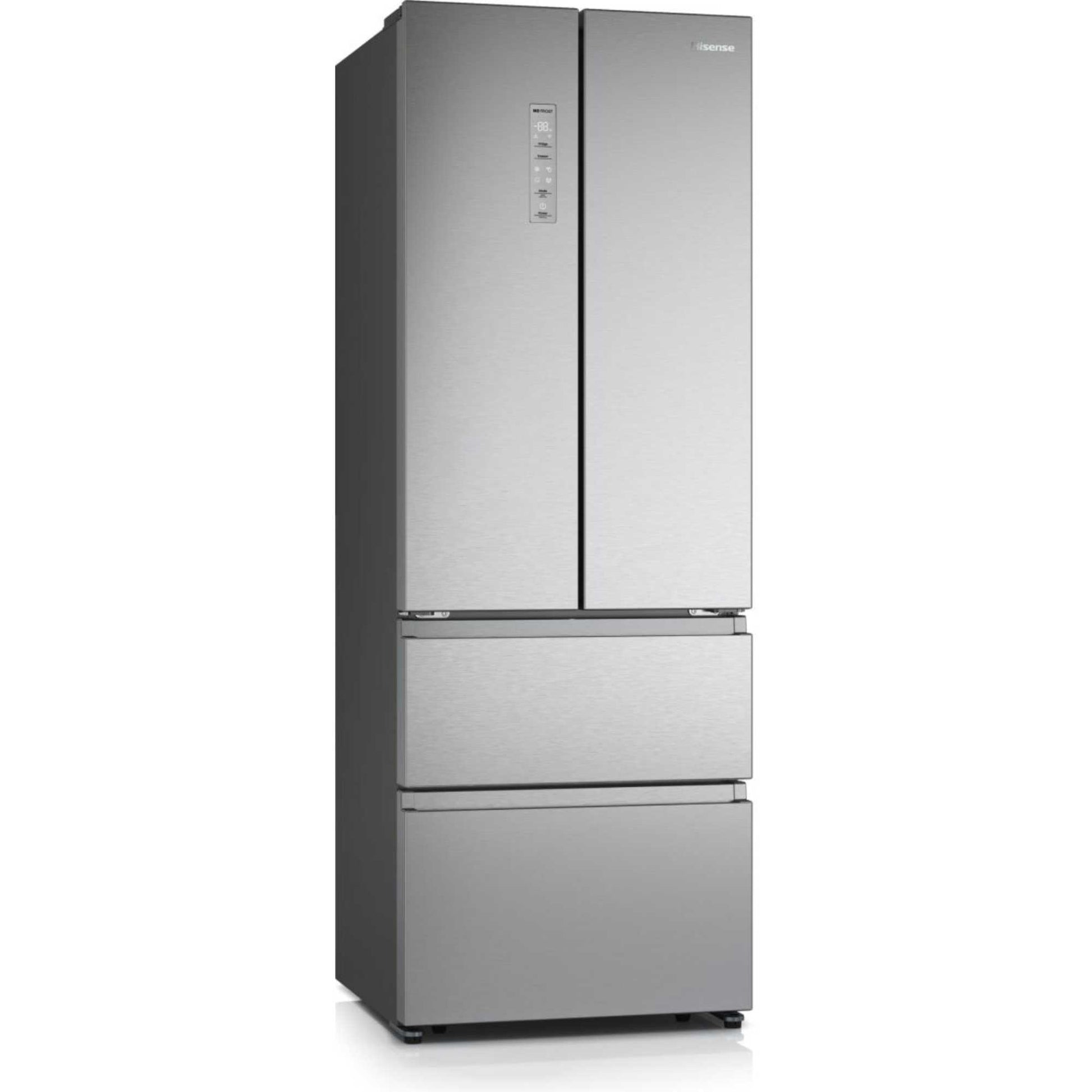 Hisense American Style Fridge Freezer 60/40 Total No Frost - Inox Look - RF632N4AIE1