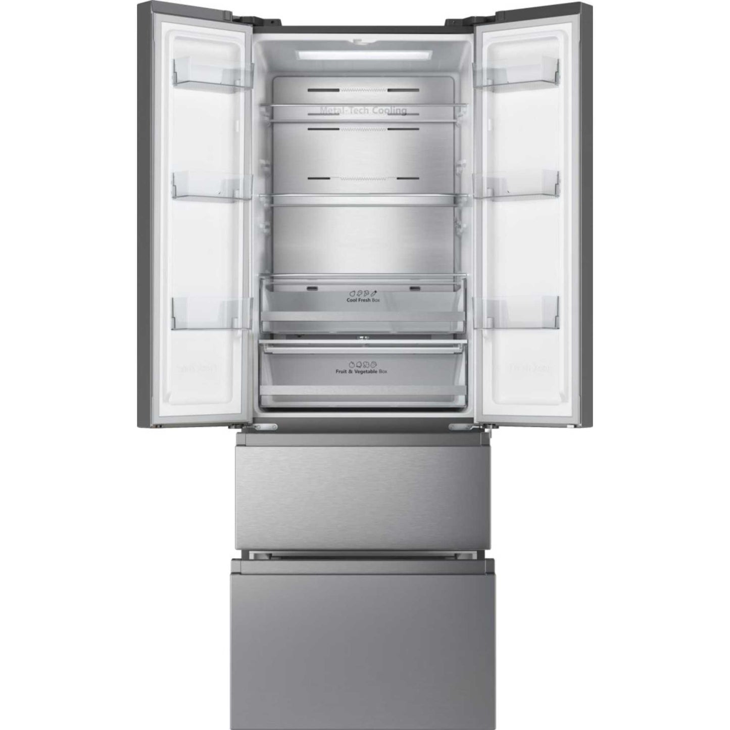 Hisense American Style Fridge Freezer 60/40 Total No Frost - Inox Look - RF632N4AIE1