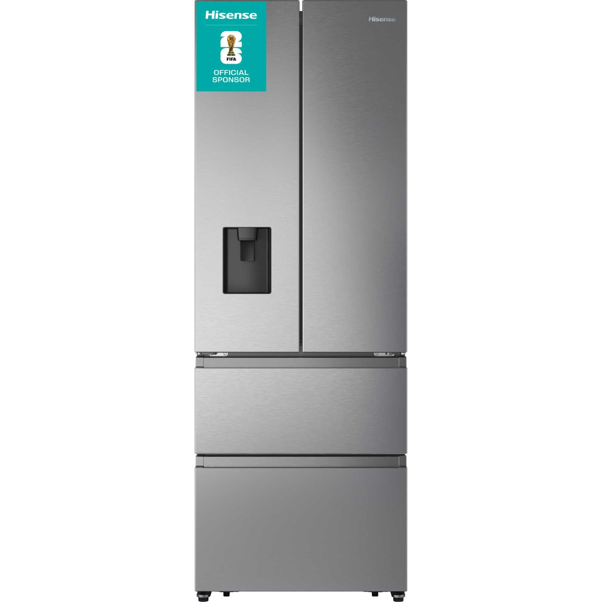 Hisense American Style Fridge Freezer 60/40 Total No Frost - Inox - RF632N4WIE