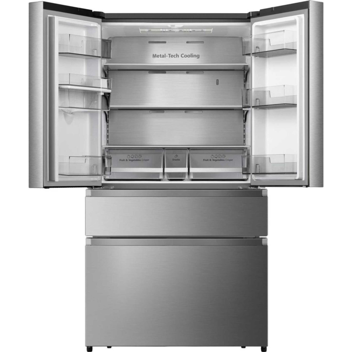 Hisense American Style Fridge Freezer 60/40 Total No Frost - Stainless Steel - RF749N4SWSE