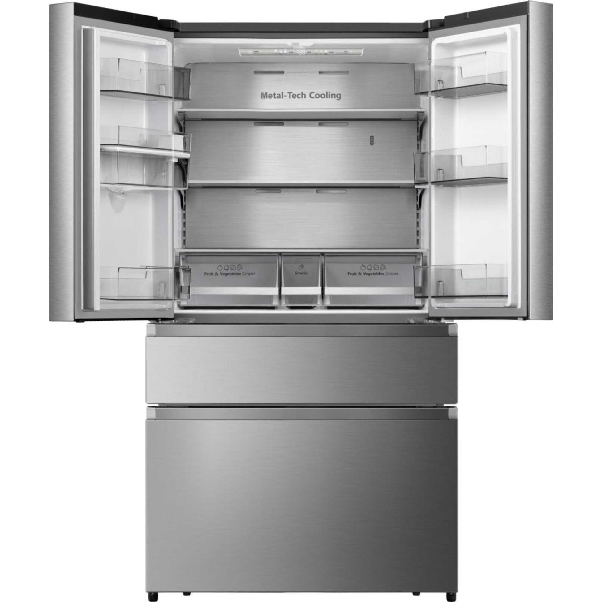 Hisense American Style Fridge Freezer 60/40 Total No Frost - Stainless Steel - RF749N4SWSE