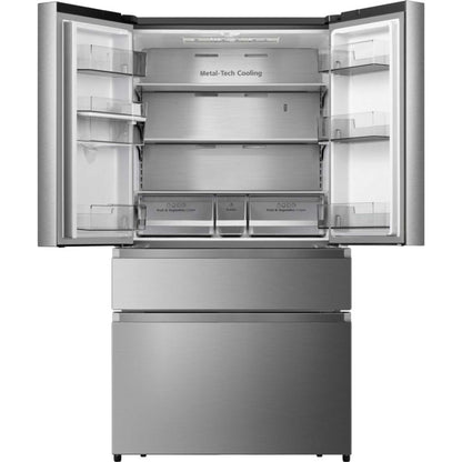 Hisense American Style Fridge Freezer 60/40 Total No Frost - Stainless Steel - RF749N4SWSE