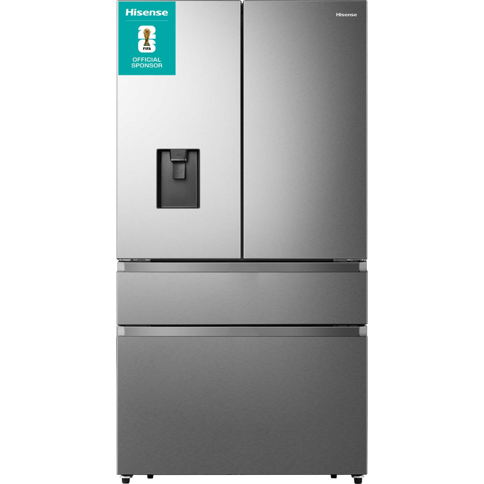 Hisense American Style Fridge Freezer 60/40 Total No Frost - Stainless Steel - RF749N4SWSE