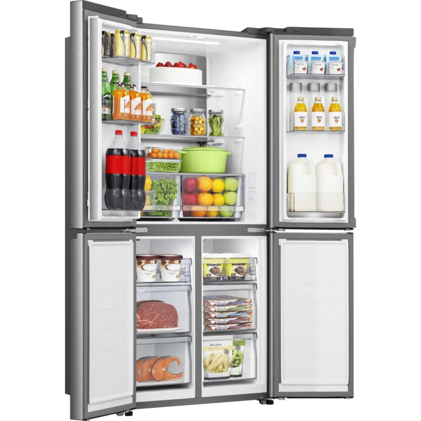 Hisense American Style Fridge Freezer 60/40 Total No Frost - Inox - RQ5P470SAID